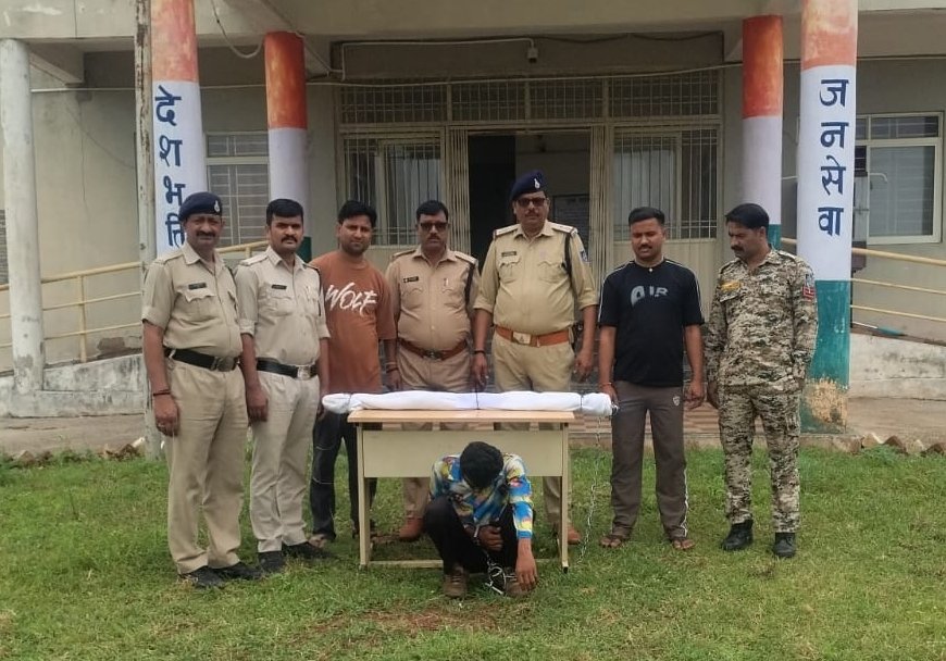 टीपू खान के कब्जे से देशी भरमार बंदूक बरामद, बारूद और लोहे के छर्रे भी जब्त / Shivpuri News